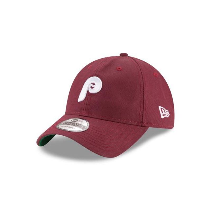 MLB Philadelphia Phillies Waxed Cooperstown 9Twenty Adjustable (GYH8488) - Red New Era Caps